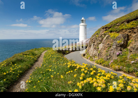 Trevose Head; Leuchtturm; Cornwall; UK Stockfoto