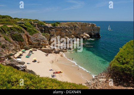 Portugal, Algarve Praia da coelha Stockfoto