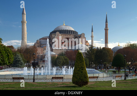 Blick auf die Hagia Sophia in Istanbul Türkei Stockfoto