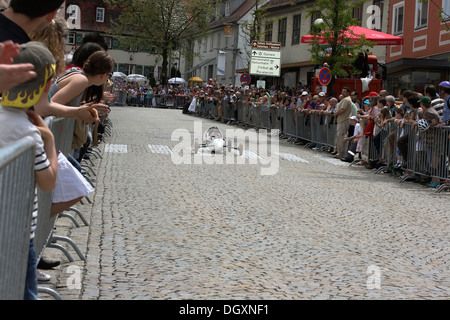 SOAP-Box Auto Rennen, Laupheim, Biberach Bezirk, Oberschwaben, Baden-Württemberg Stockfoto