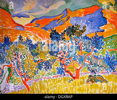 Berge in Collioure - von André Derain, 1905 Stockfoto