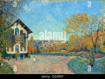 Ansicht von Marly-le-Roi von Coeur Volant - von Alfred Sisley, 1876 Stockfoto