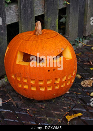 Hesketh Bank, Lancashire, UK. 27. Oktober 2013. Geschnitzte Kürbis zu Halloween an der West Lancashire Light Railway zu feiern. Bildnachweis: Sue Burton/Alamy Live-Nachrichten Stockfoto