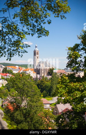 Gotische Kirche St. Jakob, Kutna Hora, Tschechien. Weltkulturerbe der UNESCO. Stockfoto