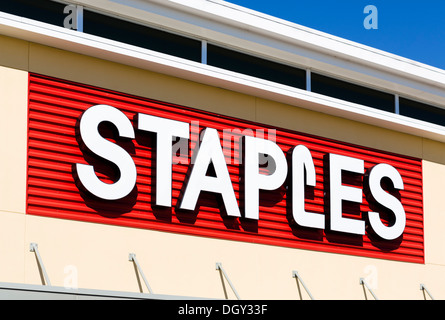 Staples Store, Posner Park in der Nähe von Haines City, Zentral-Florida, USA Stockfoto