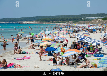 Einen Strand gesehen auf der Insel Menorca, Spanien Stockfoto