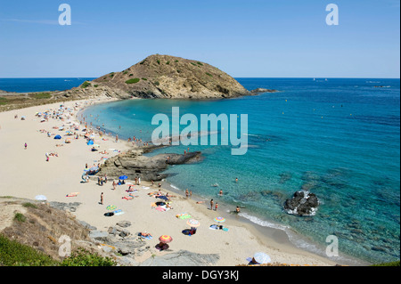 Einen Strand gesehen auf der Insel Menorca, Spanien Stockfoto