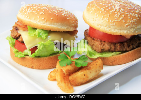 Cheeseburger Stockfoto