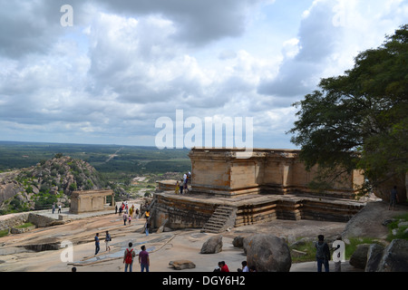 Sehenswürdigkeiten @Sravanabelagola Stockfoto