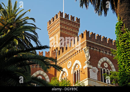 Castello Albertis Castle, Museo del Mondo Delle Kultur, das Museum der Kulturen der Welt, Genua, Ligurien, Italien Stockfoto