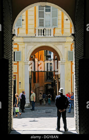 Palazzo Doria Tursi Palast, eines der Palazzi dei Rolli Schlösser, Via Garibaldi-Straße, Museum und Stadtverwaltung Stockfoto