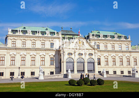 Schloss Schloss Belvedere, Wien, Österreich, Europa Stockfoto