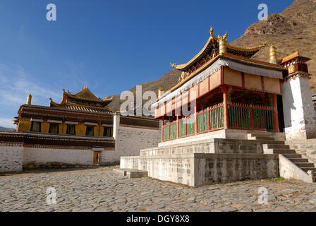 Labrang Kloster, Xiahe, Gansu, China, Asien Stockfoto