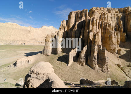 Trocknen Sie Landschaft des alten Königreich Guge, Sutlej Canyon, Westtibet, Provinz Ngari, Tibet, China, Asien Stockfoto