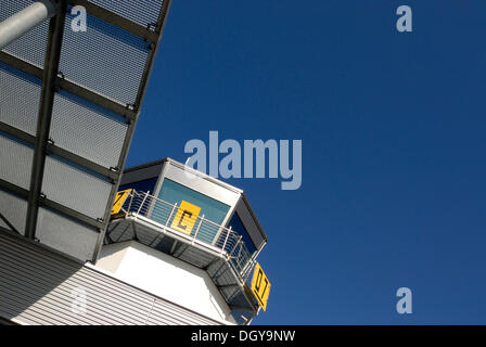 Turm auf dem Flughafen, Chemnitz, Sachsen Stockfoto