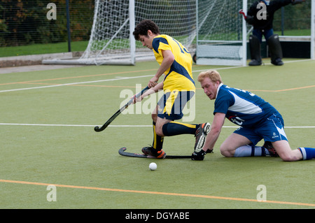 Hochschulsport, Herren-Hockey-match Stockfoto