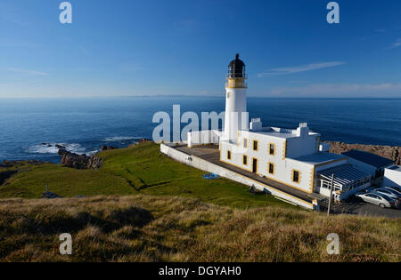 Rua Reidh Lighthouse, Melvaig, Gairloch, westliche Ross, Schottland, Vereinigtes Königreich, Europa Stockfoto