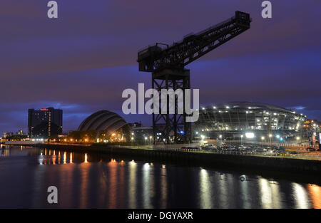 Finnieston Crane, Baustelle von "The Hydro" Arena, Clyde Auditorium, Glasgow, Schottland, Vereinigtes Königreich Stockfoto