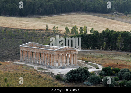 Tempel von Segesta, Sizilien, Italien, Italien, Südeuropa Stockfoto