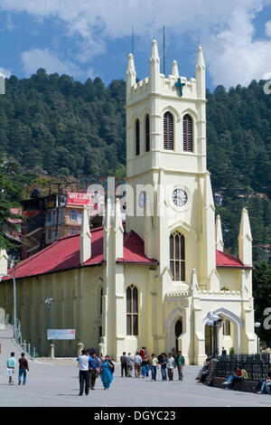 Christuskirche, Ridge, Shimla, Himachal Pradesh, Nordindien, Indien, Asien Stockfoto