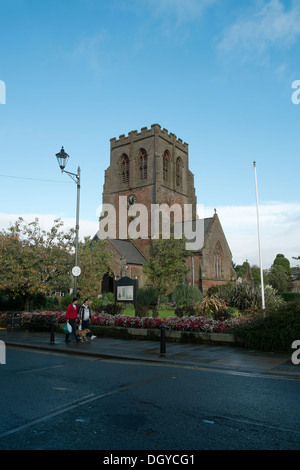 Zentrum & Pfarrkirche St. Nikolaus Kirche Whitehaven Cumbria UK Stockfoto