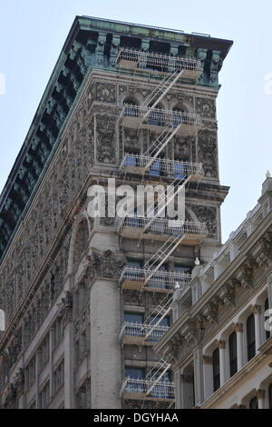 Haus mit Notausgang, Broome Street, Greenwich Village, New York City, New York, North america, USA Stockfoto