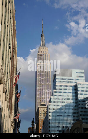 Empire State Building, die 8th Street, Murray Hill, New York City, New York, USA, Nordamerika Stockfoto