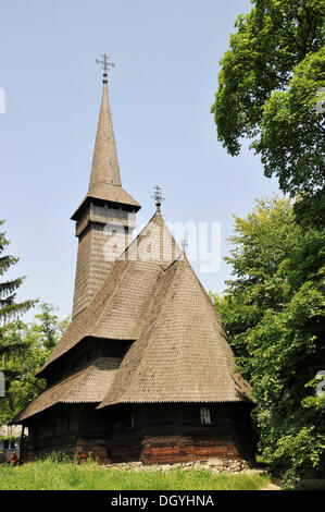 Kirche, Museum Village muzeul satului nationalen Al dimitrie Gusti, Bukarest, Rumänien, Europa Stockfoto