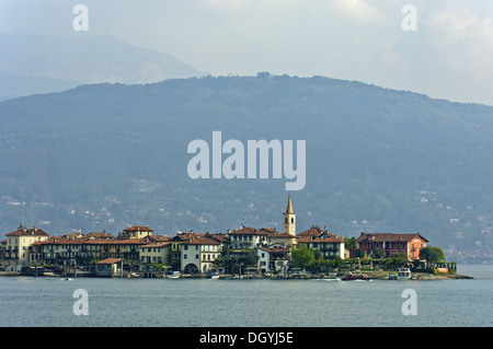 Isola dei Pescatori Insel, Piemont, Italien Stockfoto