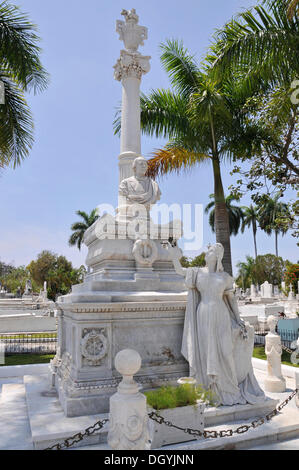 Grab von Carlos Manuel de Cespedes, cementerio Santa ifigenia Friedhof, Santiago de Cuba, der historische Bezirk, Kuba, Karibik Stockfoto