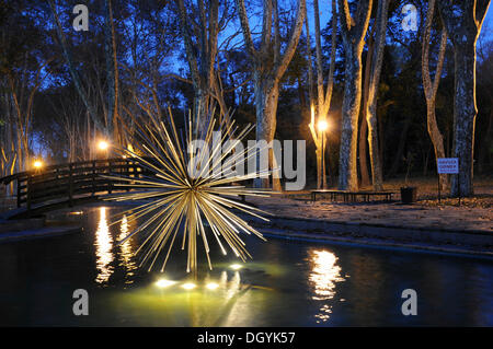 Dämmerung, star Skulptur, guelhane Park, Altstadt, Istanbul, Europa Stockfoto