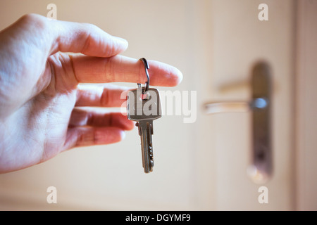 Hotel buchen Stockfoto