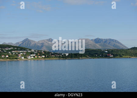 Stadtbild, harstad, Norwegen Stockfoto