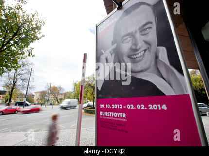 München, Deutschland. 28. Oktober 2013. Der Eingang der Ausstellung "Bernd Eichinger -. Alles Kino "in München, Deutschland, 28. Oktober 2013. Die Ausstellung läuft vom 29. Oktober 2013 bis 2. Februar 2014. Foto: Inga Kjer/Dpa/Alamy Live News Stockfoto