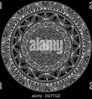 Handgefertigte dekorative Runde Spitze Stockfoto