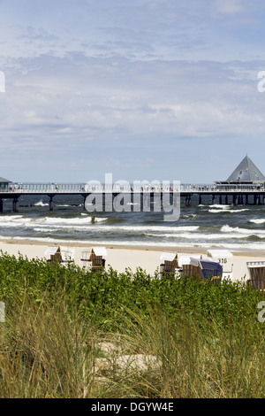 Strand in Heringsdorf Stockfoto