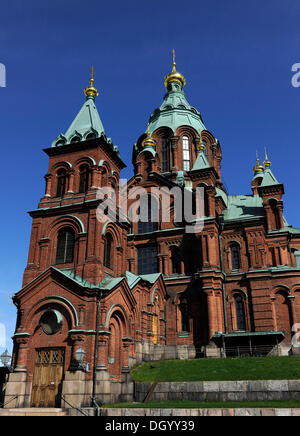 Uspenski Kathedrale, Helsinki, Finnland, Europa Stockfoto