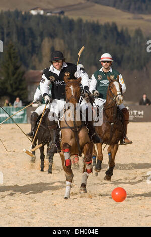 Polo, Kitzbühel, Tirol, Österreich, Nordeuropa Stockfoto