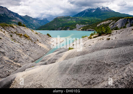 Lac de Serre-Ponçon Reservoir, Alpes de Haute Provences, Frankreich Stockfoto