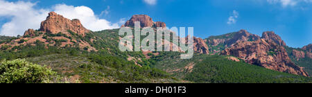 Esterel-Gebirge, Alpes Maritimes, Cote ´ Azur, Département Var, Region Provence-Alpes-Côte d ' Azur, Frankreich Stockfoto