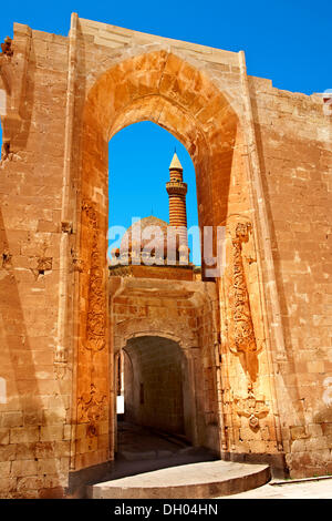 Eingang zum ishak Pasha Palace, 18. Jahrhundert osmanischen Architektur, der östlichen Türkei Stockfoto