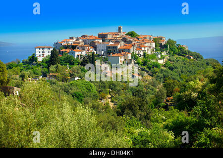 Beli Hügel Stadt, Insel Cres, Kroatien, Europa Stockfoto