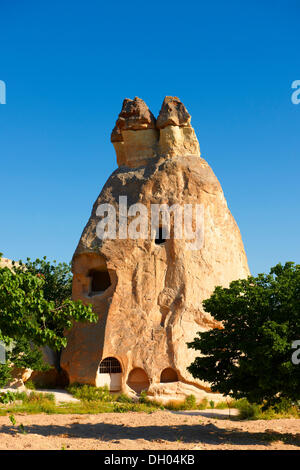 Feenkamine, Felsformationen, in der Nähe von zelve, Kappadokien, Türkei Stockfoto