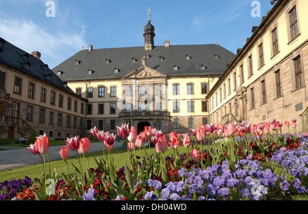 Ehrenhof, City Palace Fulda, Hessen Stockfoto