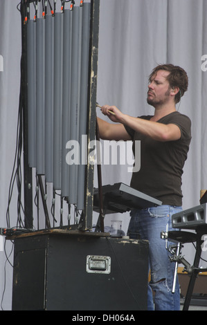 Belgische Rockband dEUS führt bei A Perfect Day Festival (IT) 2012 Stockfoto