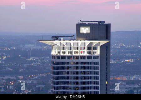 Krone des Westend Tower, Frankfurt am Main, Hessen Stockfoto