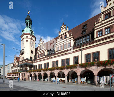 Altes Rathaus, Leipzig, Sachsen, PublicGround Stockfoto