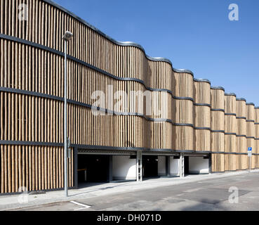 Parkhaus am Zoo Leipzig, Leipzig, PublicGround Stockfoto