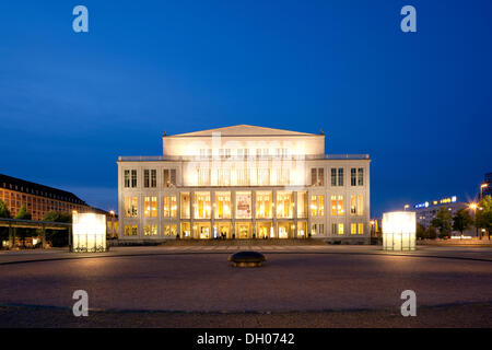 Opernhaus, Leipzig, PublicGround Stockfoto