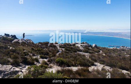 Blick vom Tafelberg in Südafrika Stockfoto